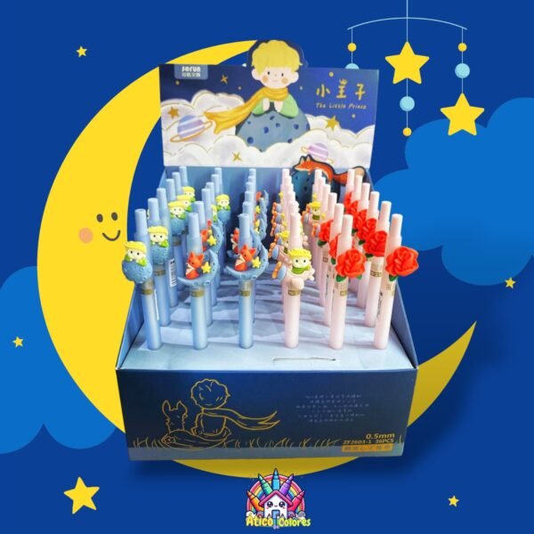 Esfero retráctil en gel principito x6 unidades