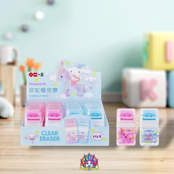 Borrador rodillo Cinnamoroll x4 unidades