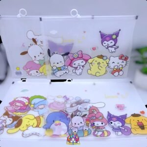 Carpeta sanrio set x4 unidades