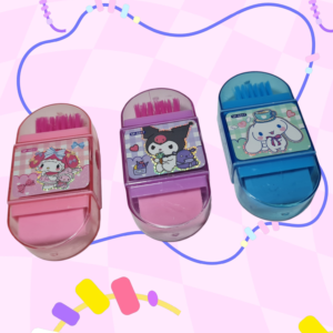 Tajalapiz borrador escobita Sanrio x4 Unidades