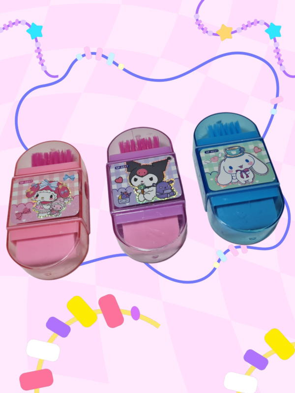 Tajalapiz borrador escobita Sanrio x4 Unidades