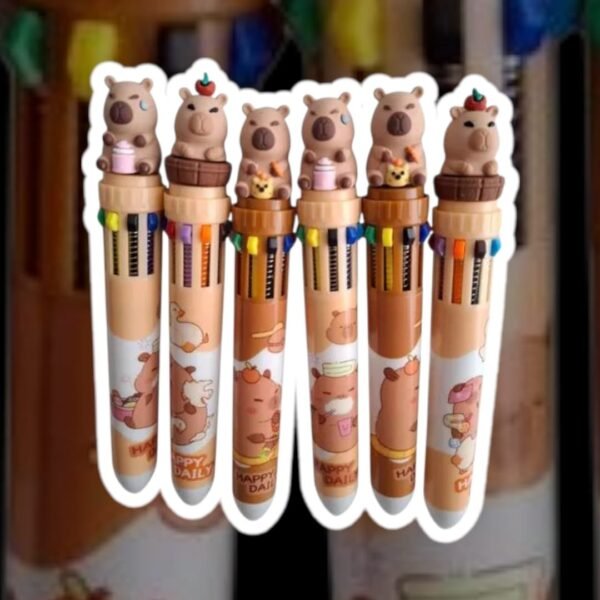 Esfero 10 minas Capibara x6 unidades